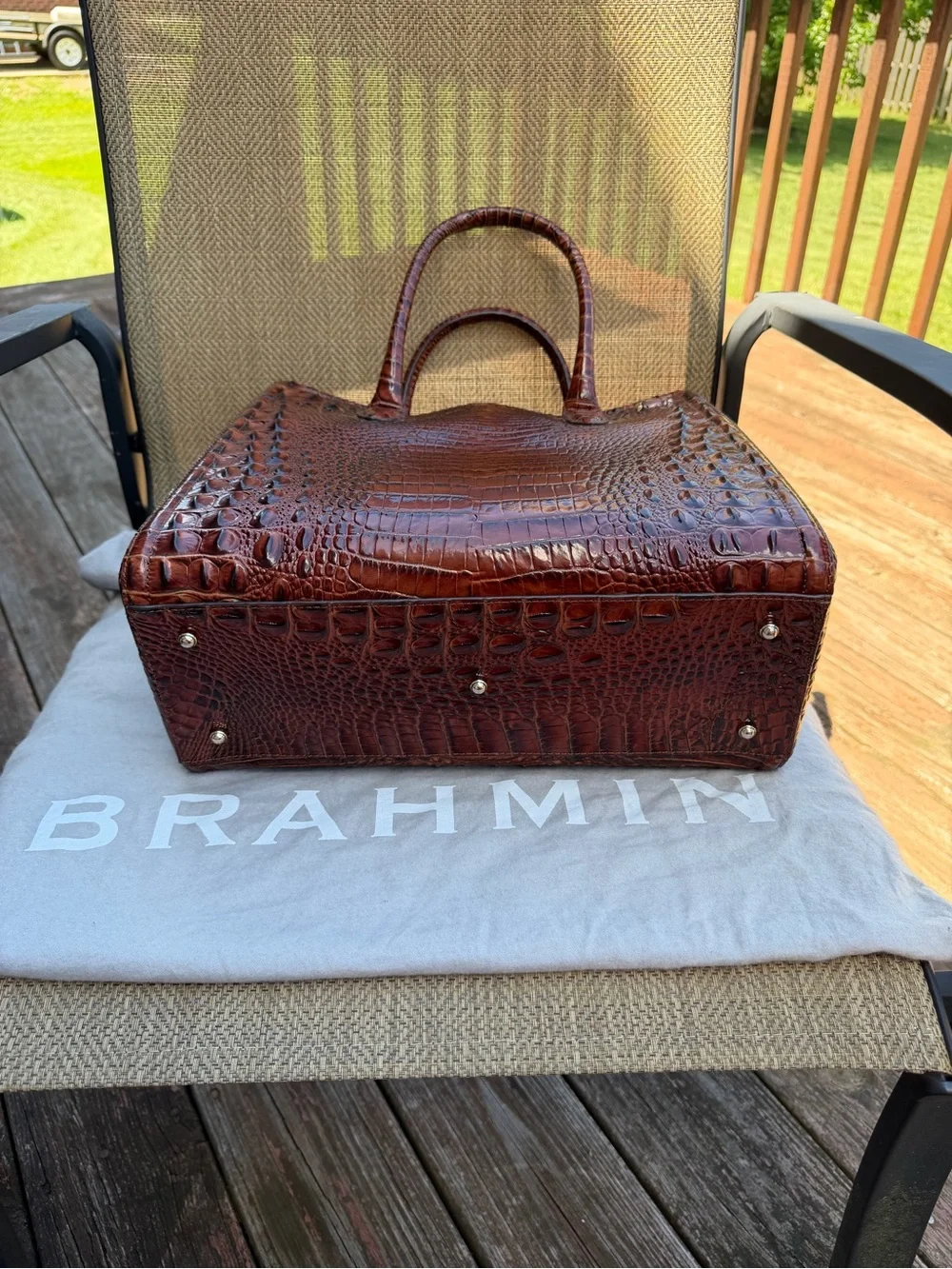 Brahmin NAKITA Satchel Handbag in MELBOURNE PECAN - Picture 3 of 8
